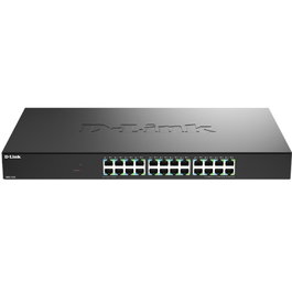 D-Link DMS-1024/E Switch de Red 24 Puertos 2.5GbE Gigabit, No Gestionado, Montaje en Rack, QoS, IGMP, Eficiencia Energética